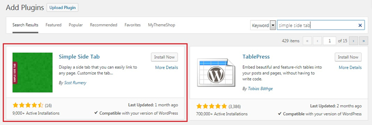 Floating Call to Action Button WordPress Plugin - Simple Side Tab